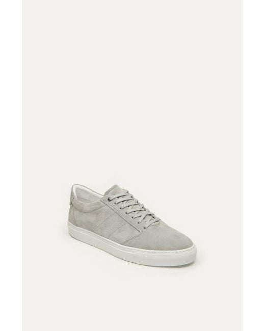 Want Les Essentiels De La Vie Gray Lennon 2.0 Suede Leather Low Sneaker for men