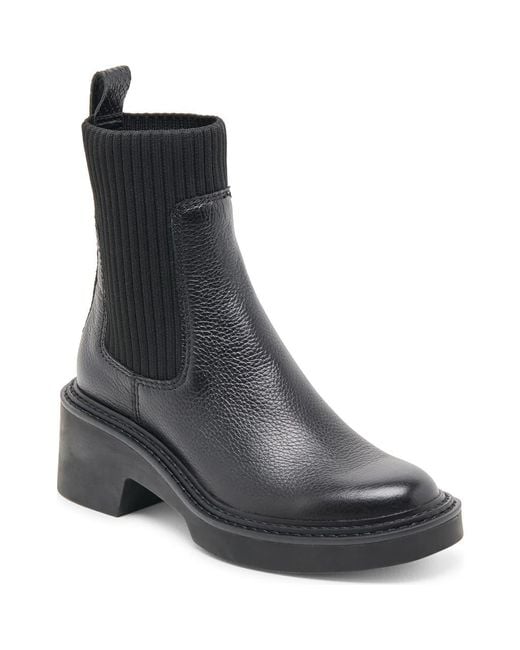 Dolce Vita Black Hilora Water Resistant Chelsea Boot