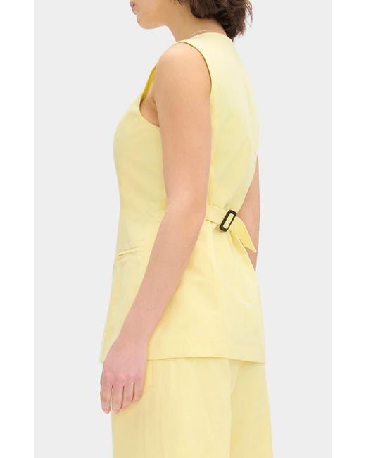 ALIGNE Yellow Leo Collarless Vest