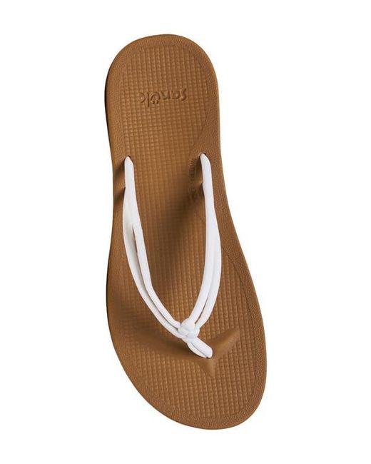 Sanuk Cosmic Sands Water Friendly Flip Flop in White | Lyst