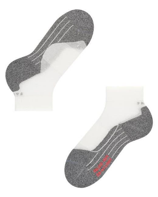 Falke Gray Ru4 Light Performance Running Socks