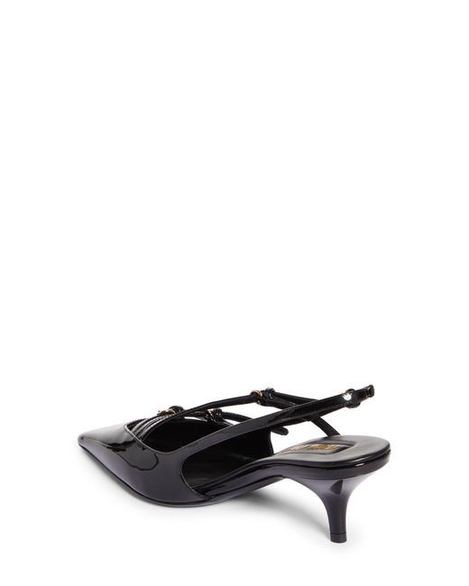 Miu Miu Kitten Heel Slingback Pump in Black | Lyst