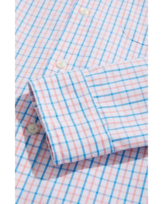 Vineyard Vines White Classic Fit Gingham Cotton Button-down Shirt for men