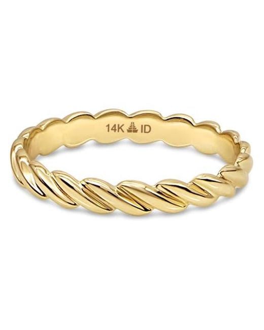 DEVATA Metallic Twisted Rope Ring