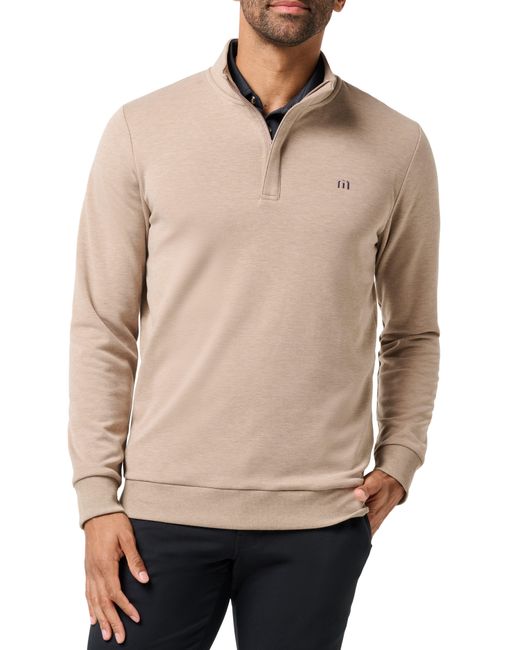 Travis Mathew Natural Cloud 2.0 Quarter Zip Pullover for men