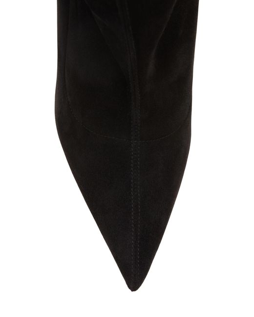 Christian Louboutin Black Kate 85mm Suede Over-the-knee Boots
