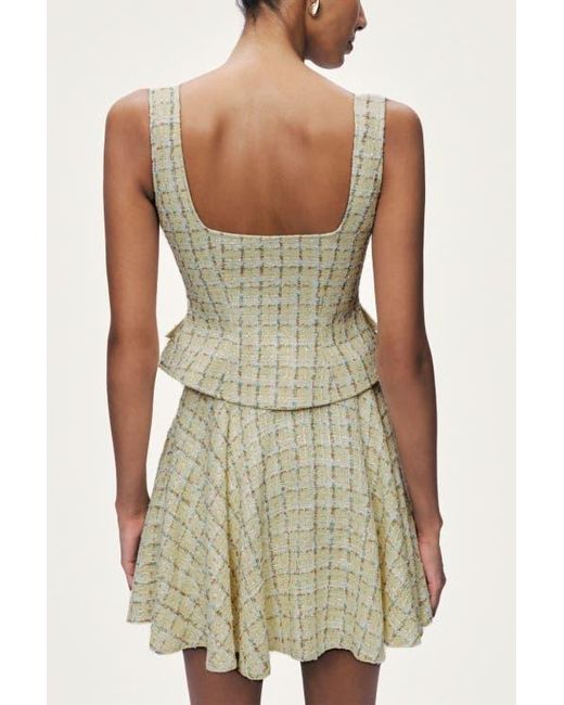 Nocturne Gray Button Accessory Tweed Bustier