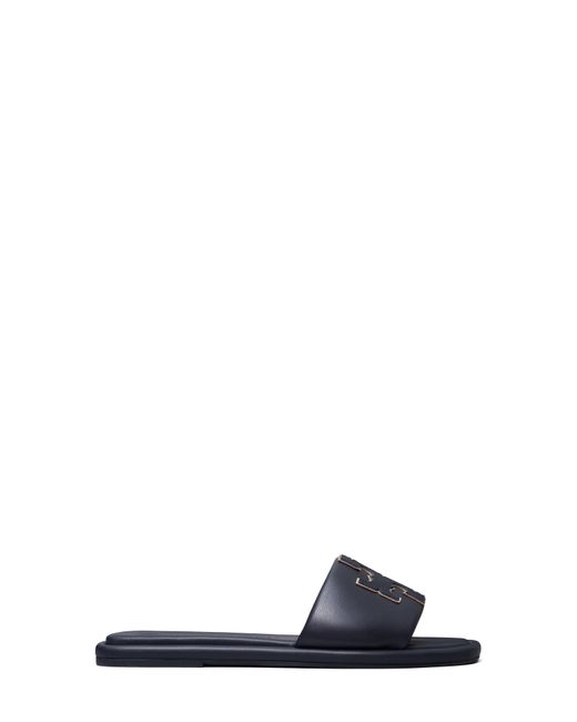Tory Burch Double T Sport Slide Sandal in Blue Lyst