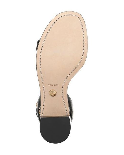 Veronica Beard Black Elia Ankle Strap Sandal
