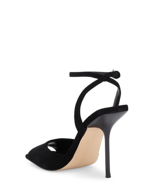 Steve Madden Black Lilac Ankle Strap Sandal