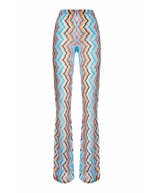 パンツ MISSONI Multicolor viscose blend trousers Missoni Straight-Leg Viscose Pants | Lyst