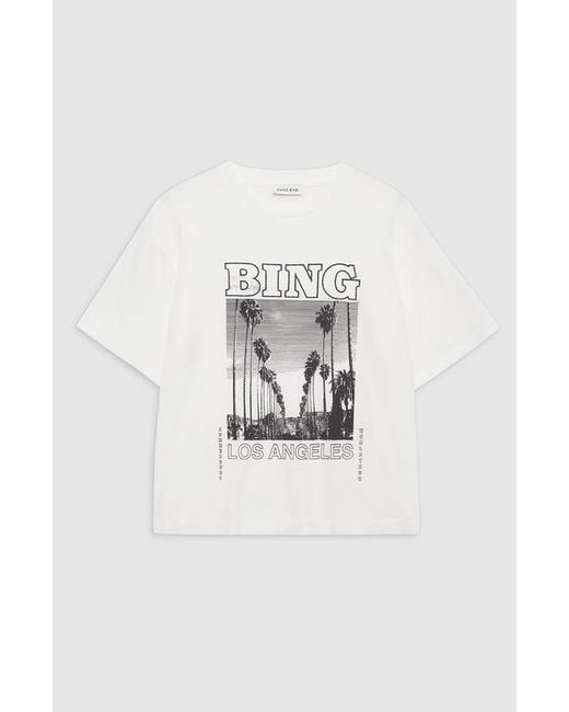 Anine Bing White Louis Tee Bing Tour