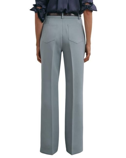 Reiss Blue Priya Flared Pants