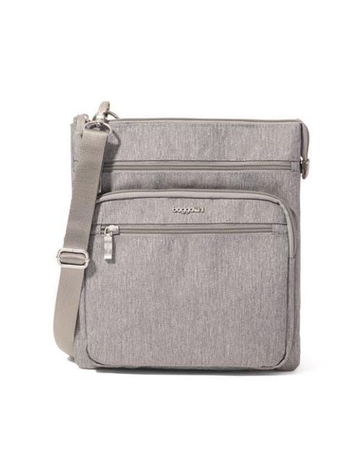 Baggallini Gray Out And About Crossbody Bag