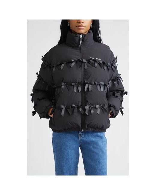Sandy Liang Black Present Puffer Jacket