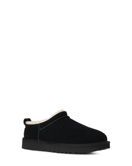 Ugg Black Classic Micro Genuine Shearling Lined Slip-On