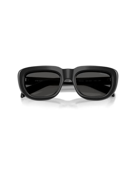Prada Black 54Mm Rectangular Sunglasses for men