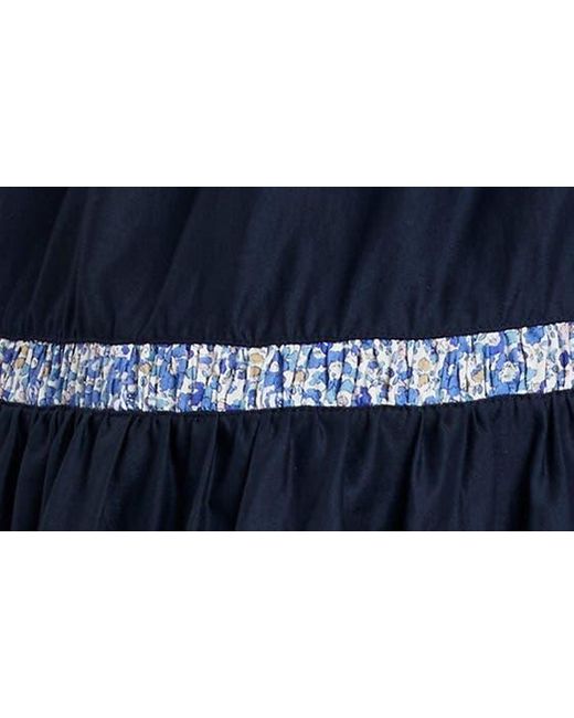 Merlette Blue X Liberty London Prins Cotton Lawn Wrap Skirt
