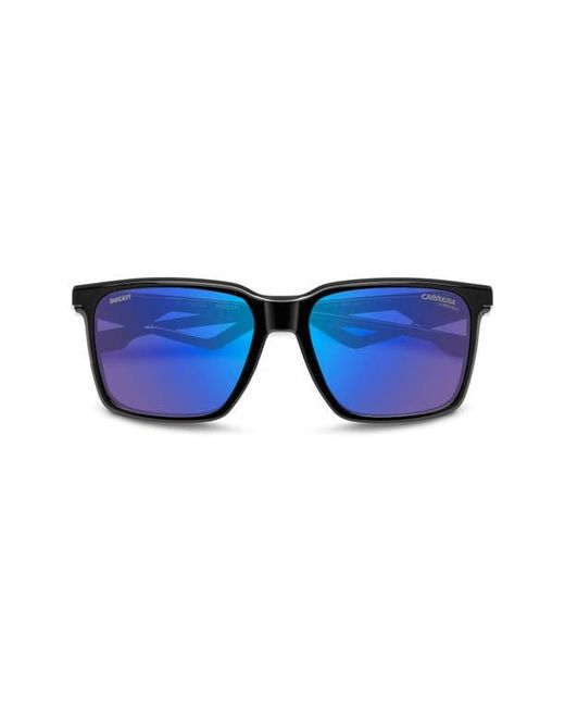 Carrera Blue X Ducati 56Mm Rectangular Sunglasses for men