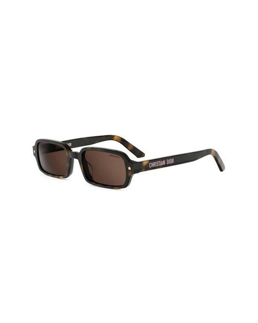 Dior Brown Pacific S3I 52Mm Rectangular Sunglasses