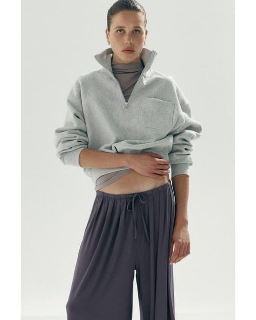 H&M Purple Jersey Drawstring Trousers