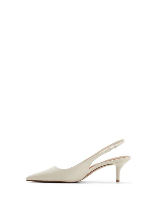 ALDO White Calantha Singback Pump