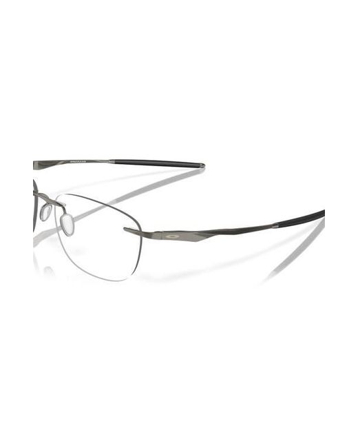 Oakley Gray 53Mm Rectangle Optical Glasses for men