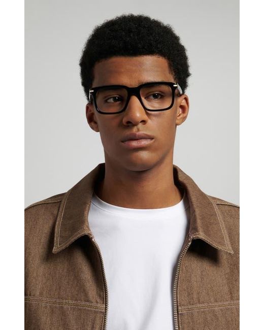 Carrera Black 54Mm Rectangular Optical Glasses for men