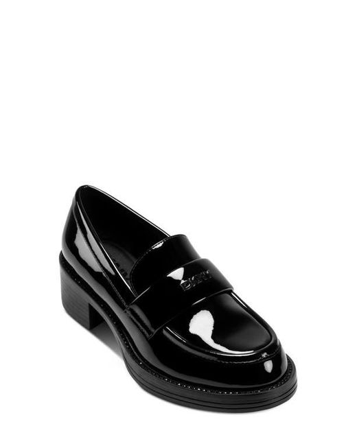 DKNY Black Civelli Block Heel Loafer