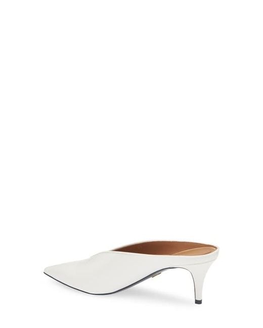 Stella McCartney Natural Brushed Pointed Toe Mule Pump