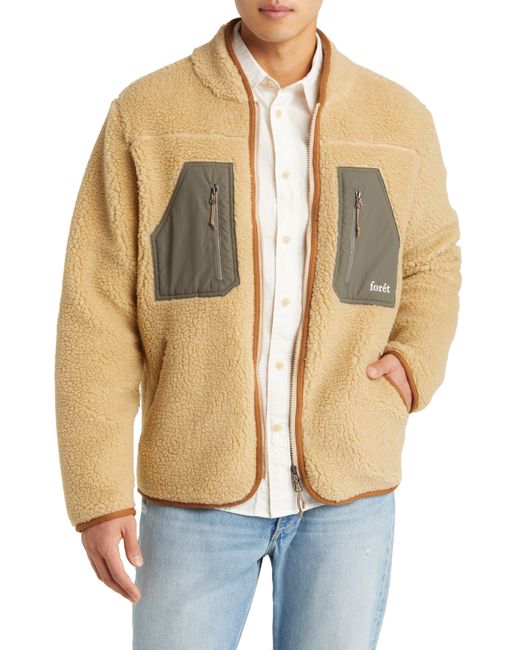 Forét Natural Aurora High Pile Fleece Jacket for men