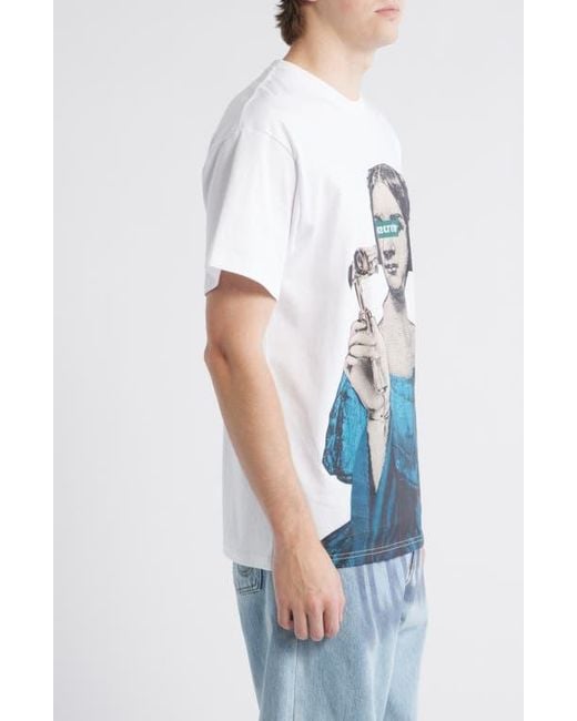 ICECREAM White Opera Graphic T-Shirt for men