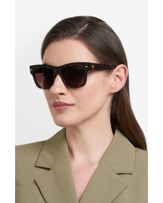 Carrera Brown 53Mm Gradient Square Sunglasses