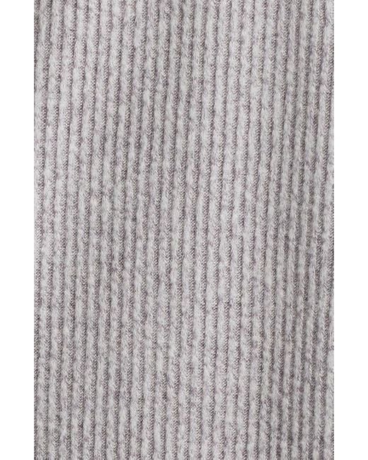 Open Edit Gray Comfy Thermal Shortie Pajamas
