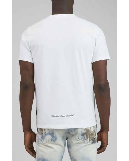 PRPS White Matsue Graphic T-shirt for men