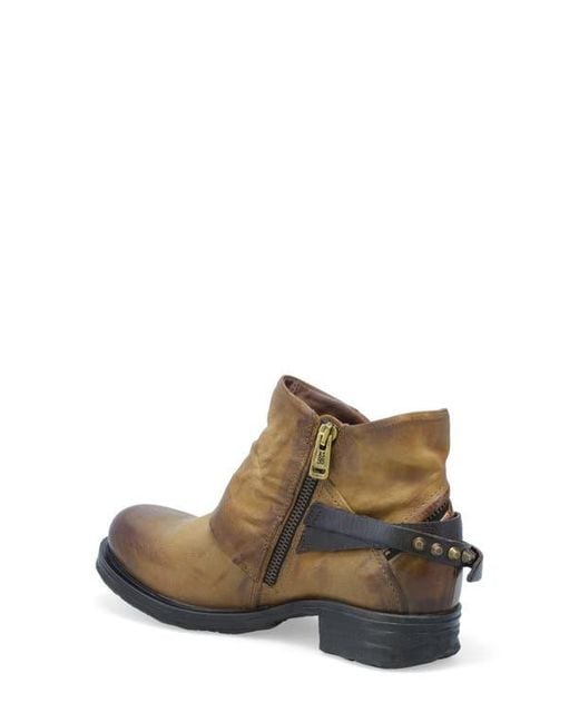 A.s.98 Brown Steve Studded Bootie
