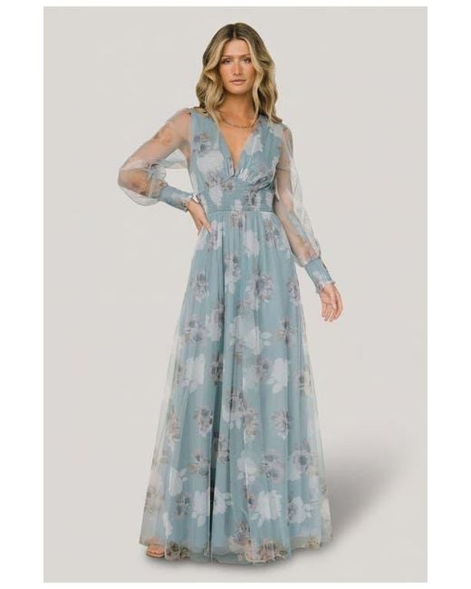 layla tulle maxi dress Baltic Born Womens Layla Tulle Maxi Dress | Romantic Floral