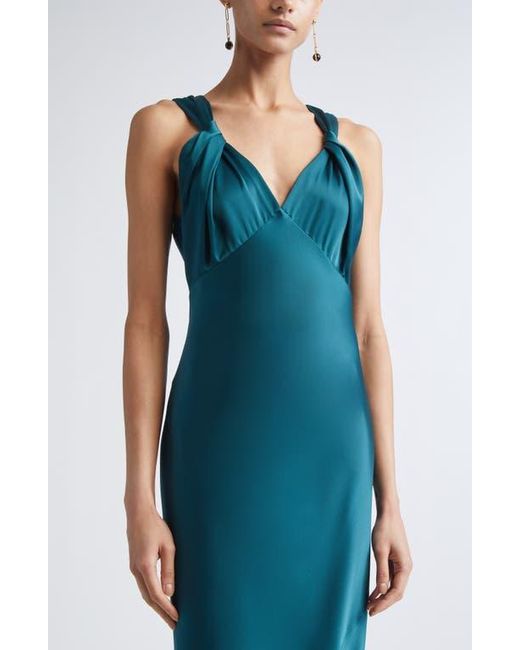 St. John Liquid Satin Gown in Blue | Lyst St. John Liquid Satin Gown in Blue | Lyst