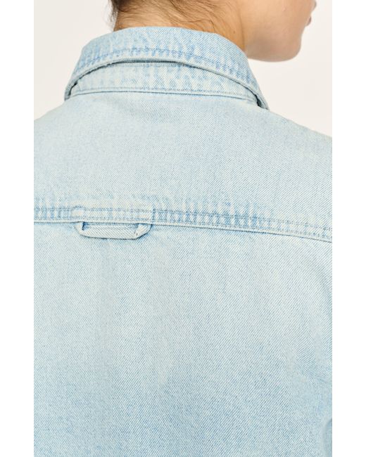DL1961 Blue Montauk Short Sleeve Denim Shirt