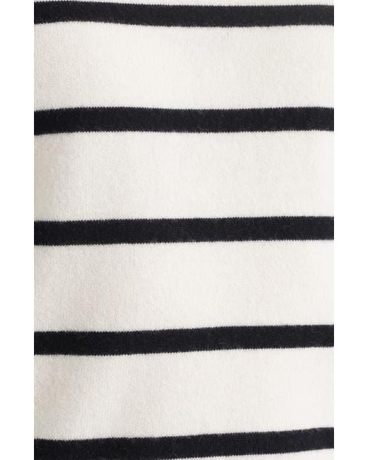 Caslon White Raglan Sleeve Wool & Cashmere Sweater