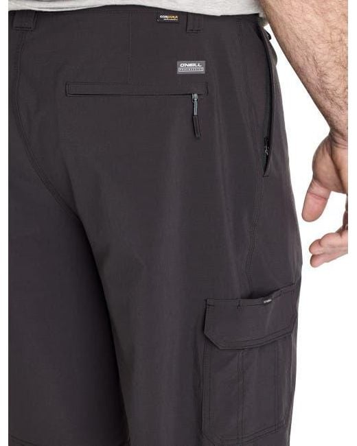 O'neill Sportswear Black Big & Tall Trvlr Series Cargo Shorts for men