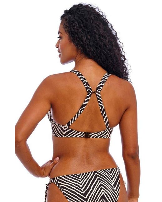 Freya Black Fiji High Apex Bikini Top