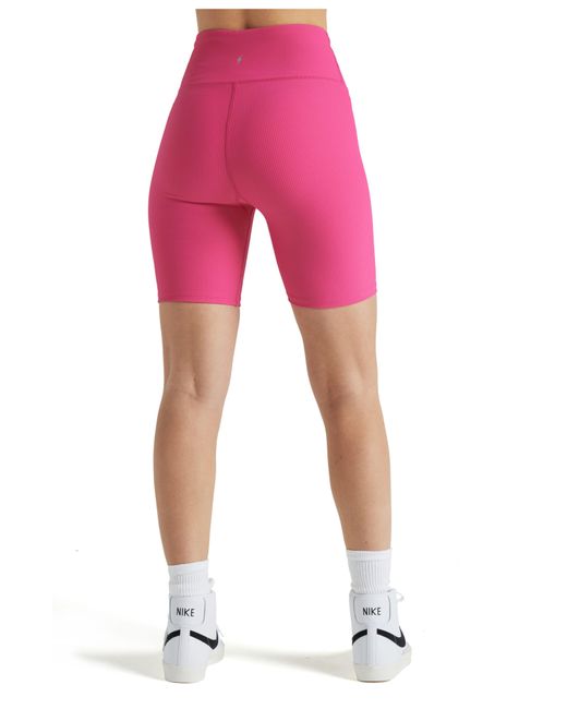 Electric Yoga Pink Rib Biker Shorts