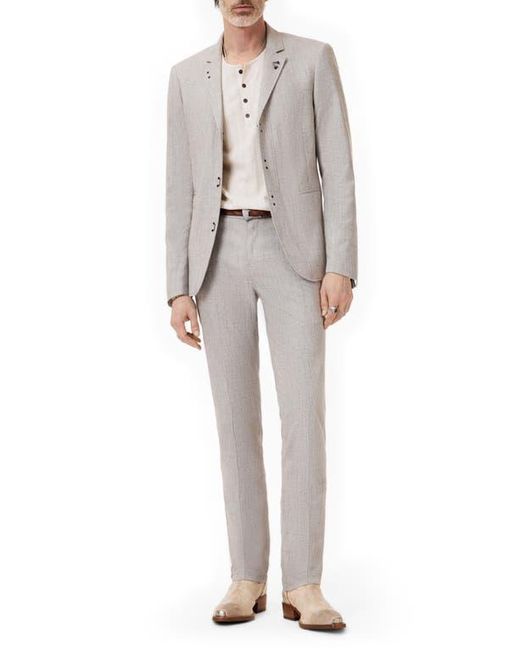 John Varvatos Gray Wallace Slim Fit Stretch Cotton Sport Coat for men