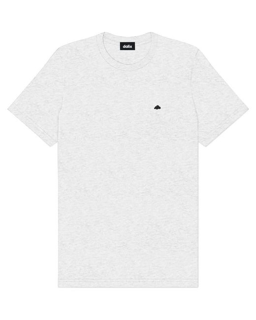 Alix White Lil Cloud Lightweight Jersey Tee for men