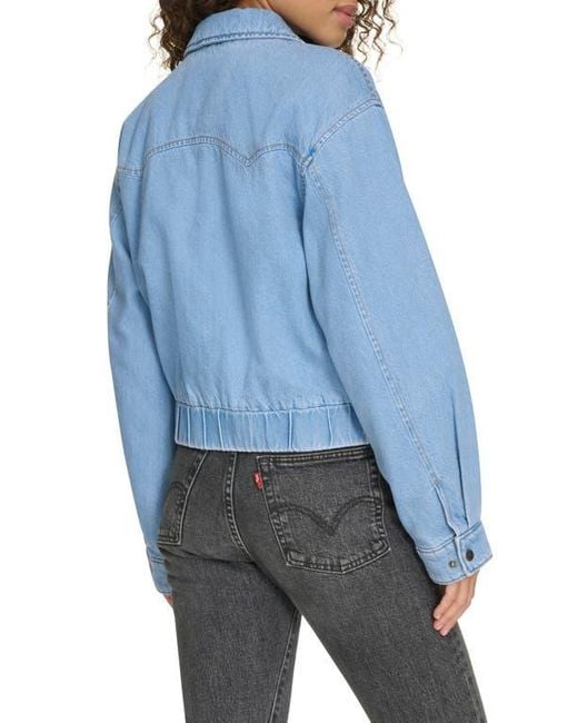 Levi's Blue Western Denim Bomber