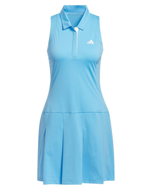 Adidas Originals Blue Ultimate 365 Tour Pleated Sleeveless Golf Dress