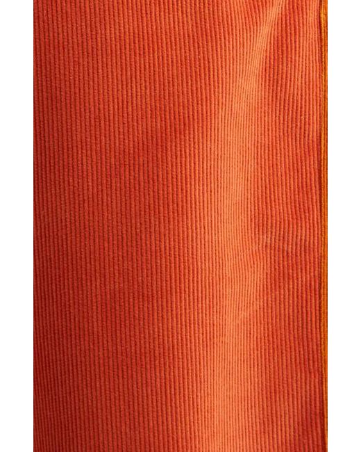Bode Red Stripe Trim Corduroy Track Pants for men