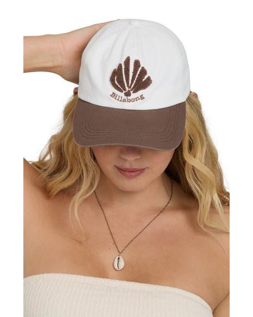 Billabong White Dad Baseball Cap