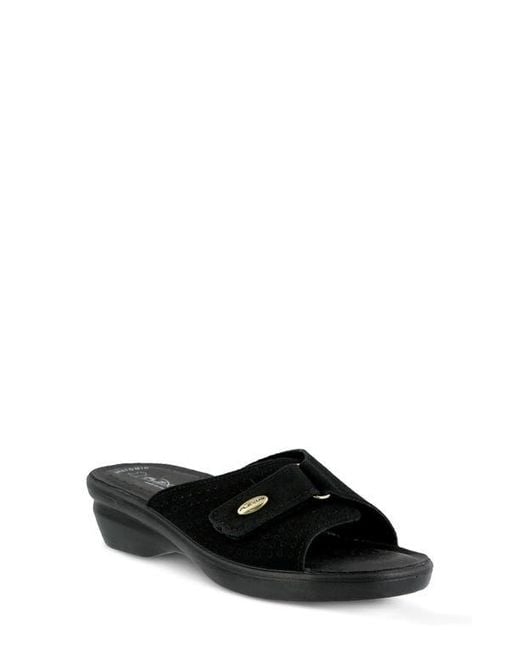 Flexus by Spring Step Black Kea Slide Sandal